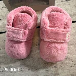 UGG Kids' Bixbee Ankle Booties Pink Size 2/3 Velcro Closure Casual NEW